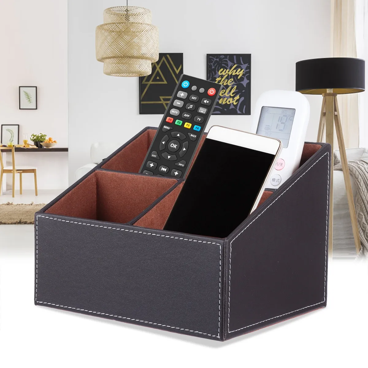 1pcs-trapezoidal-desktop-storage-box-surface-waterproof-easy-clean-flocking-lined-desk-organizer-for-makeup-lipstick