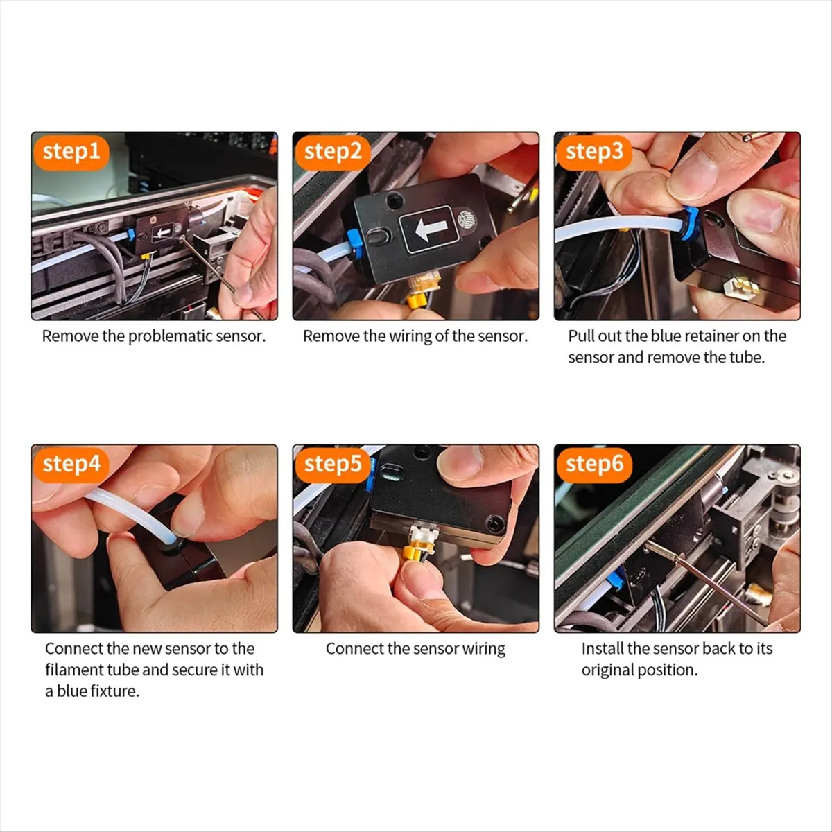 

Стабильный комплект датчиков биения нити Creality K1/K1 Max для 3D-принтера K1 C/Ender-3 V3 Plus, комплект обнаружения разрыва экструдера