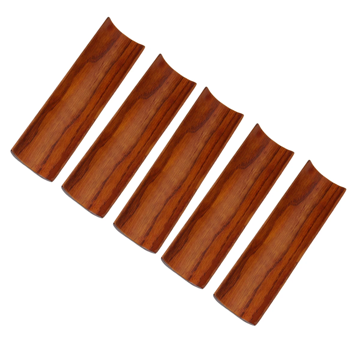 

5pcs Wooden Towel Tray Premium Natural Style Simple Design Mirror Polished Glossy Easy Clean Storage Organizer For