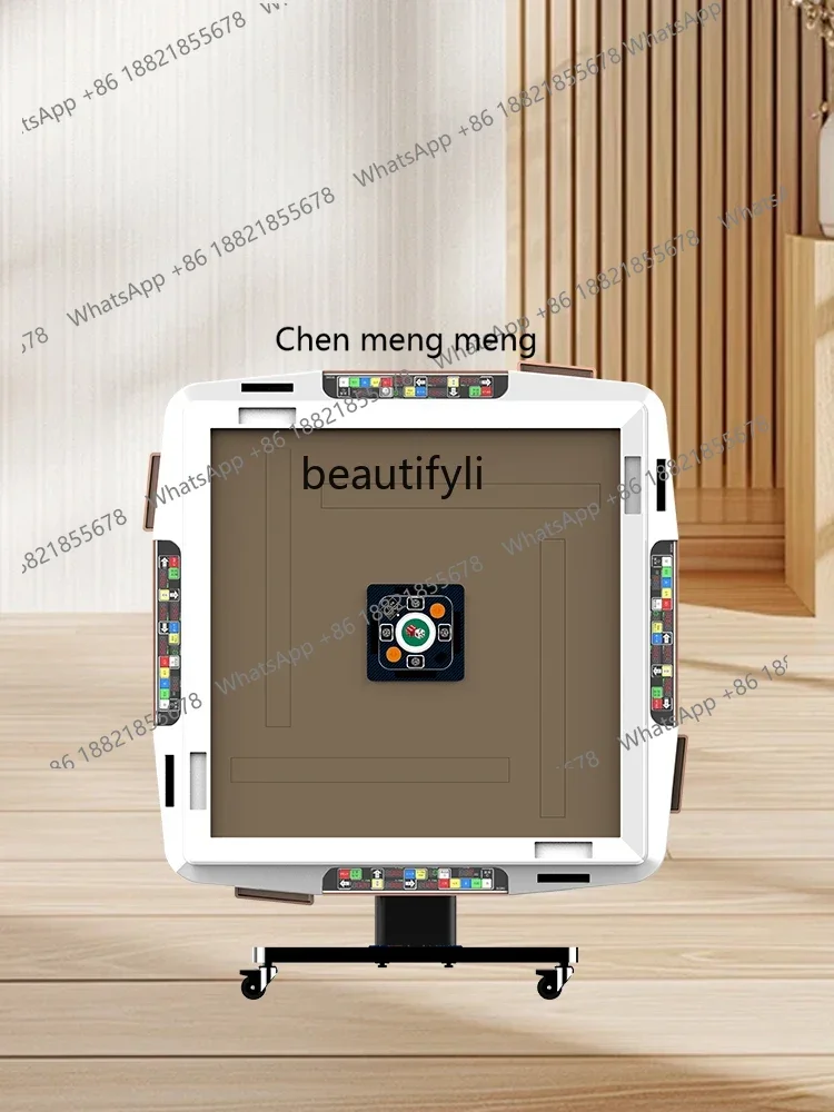 xqIntelligent Scoring Mahjong Machine Automatic Household Multi-Function Folding Mahjong Table New Machine Linen