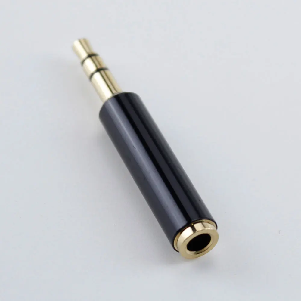 Pure Copper Gold Plated 3.5mm TRRS Audio Stereo TRS Male To Female Adapter Connectors