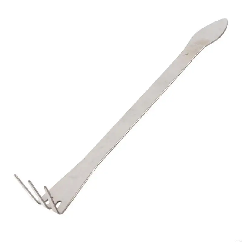 G99A น้ำหนักเบา 3 เหล็ก Prong Bonsai rakes ergonomic handle tool