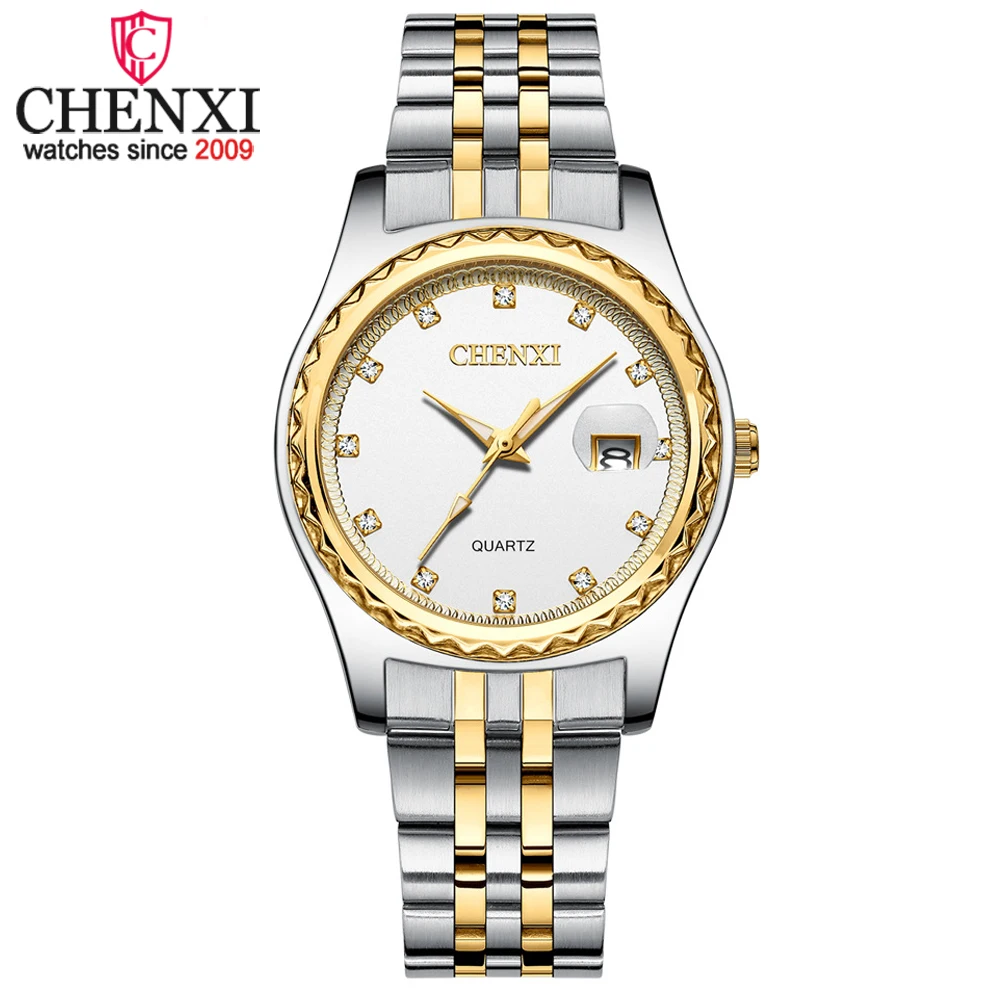 

CHENXI New Women Watch Luxury Stainless Steel Clock Female Analog Quartz Watches Fashion Casual Ladies Waterproof Wrist Watch