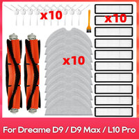 Fit For ( Dreame D9, D9 Max, L10 Pro, Trouver LDS Finder ) Accessories Part Main Side Brush Mop Filter Dust Box Water Tank
