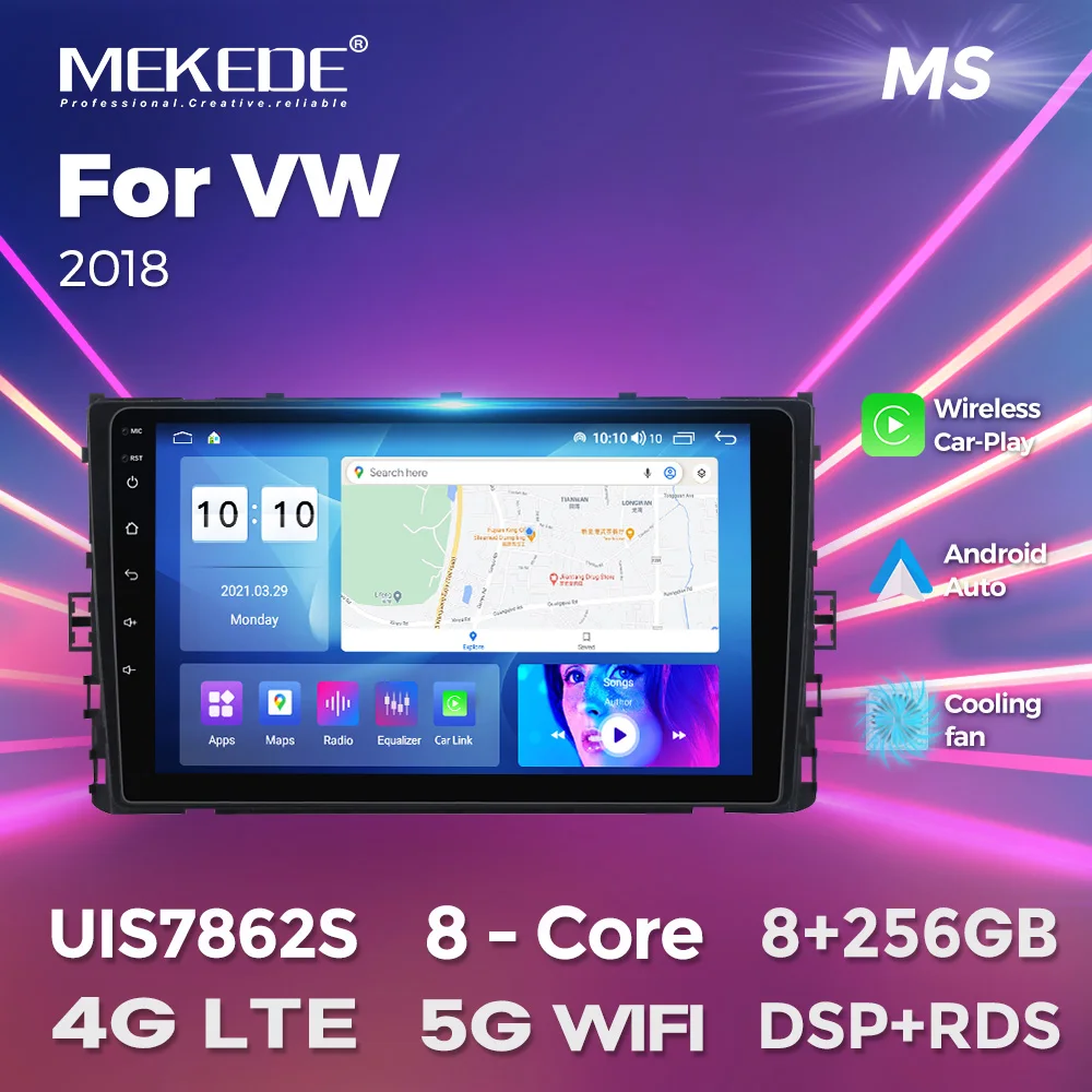 

DSP RDS Car Radio For VW universal 2018 Octa Core Android Car DVD GPS Navigation Player Deckless Car Stereo Multimedia player