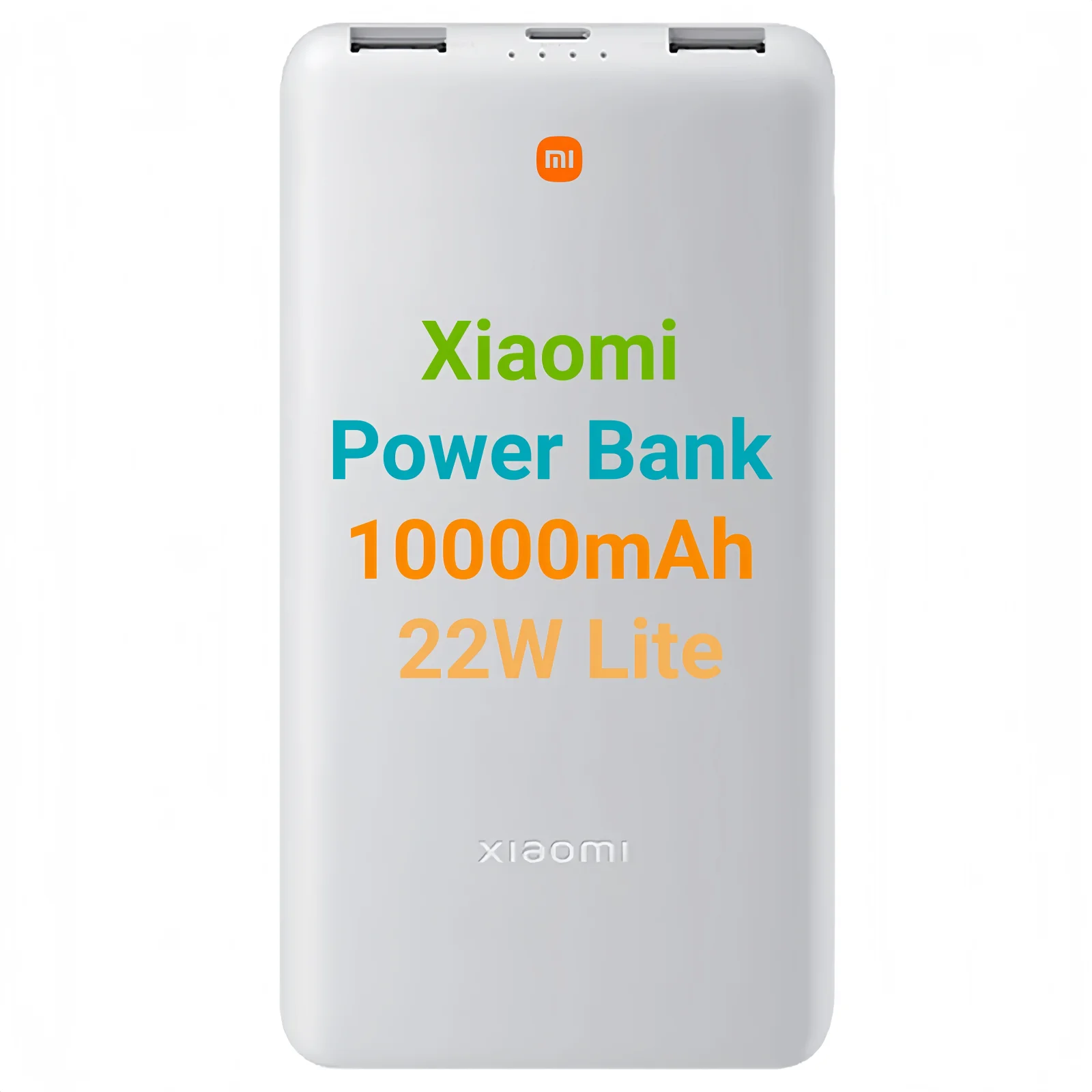Xiaomi Power Bank 10000mAh 22.5W Lite - Batería portátil ligera con carga rápida 22.5W, 3 puertos y apta para llevar en avión