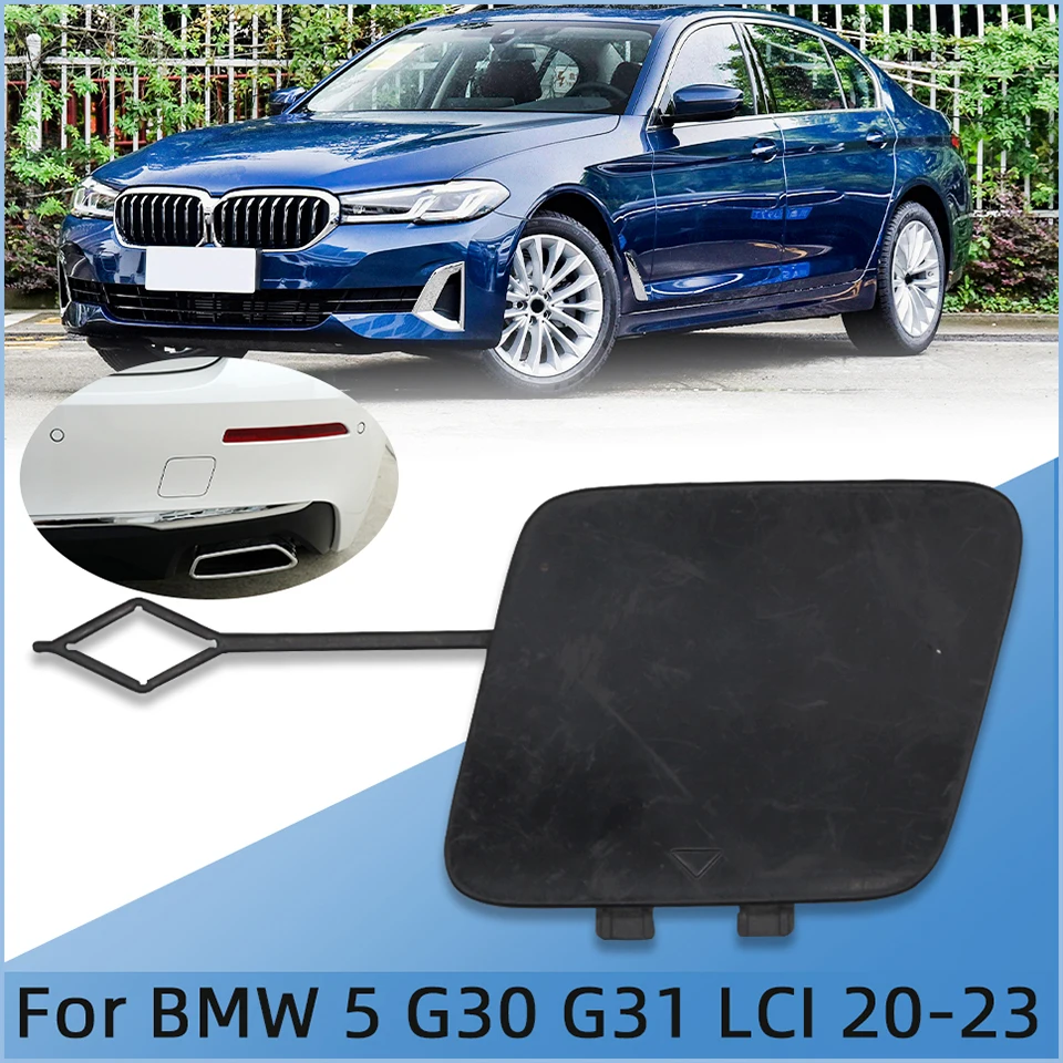 

Auto Parts Rear Bumper Towing Hook Eye Cover Cap For BMW 5 2020 2021 2022 2023 G30 G31 LCI 51127475621 Trailer Shell Painted