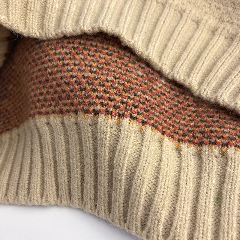 Milangel-suéteres Retro de rejilla colorida para niños, suéter cálido Vintage, abrigo de punto grueso para niñas, otoño e invierno, 2024