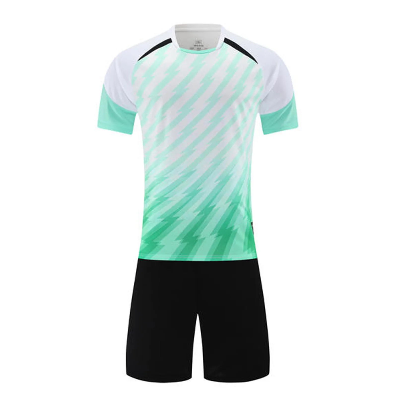 Setelan Olahraga Anak-anak Musim Panas 2 Potong Baju Olahraga Anak Laki-laki Cepat Kering Atasan Seragam Tim Sepak Bola Anak-anak dengan Celana Pendek Pakaian Kasual Modis