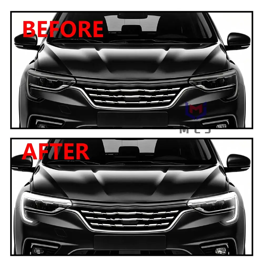 OEM 260608955R 260101915R Angel Eyes White Board FOR RENAULT ARKANA 2021-2025 LED Headlight Daytime Running Lights Source Chip