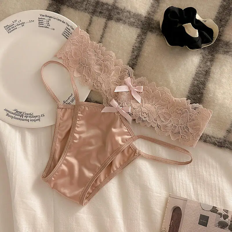 Lace Sexy Panties Women Japanese Low Waist Hollow Breathable Lingerie Sexy Women Kawaii Girls Lingerie Japanese Women T Panties