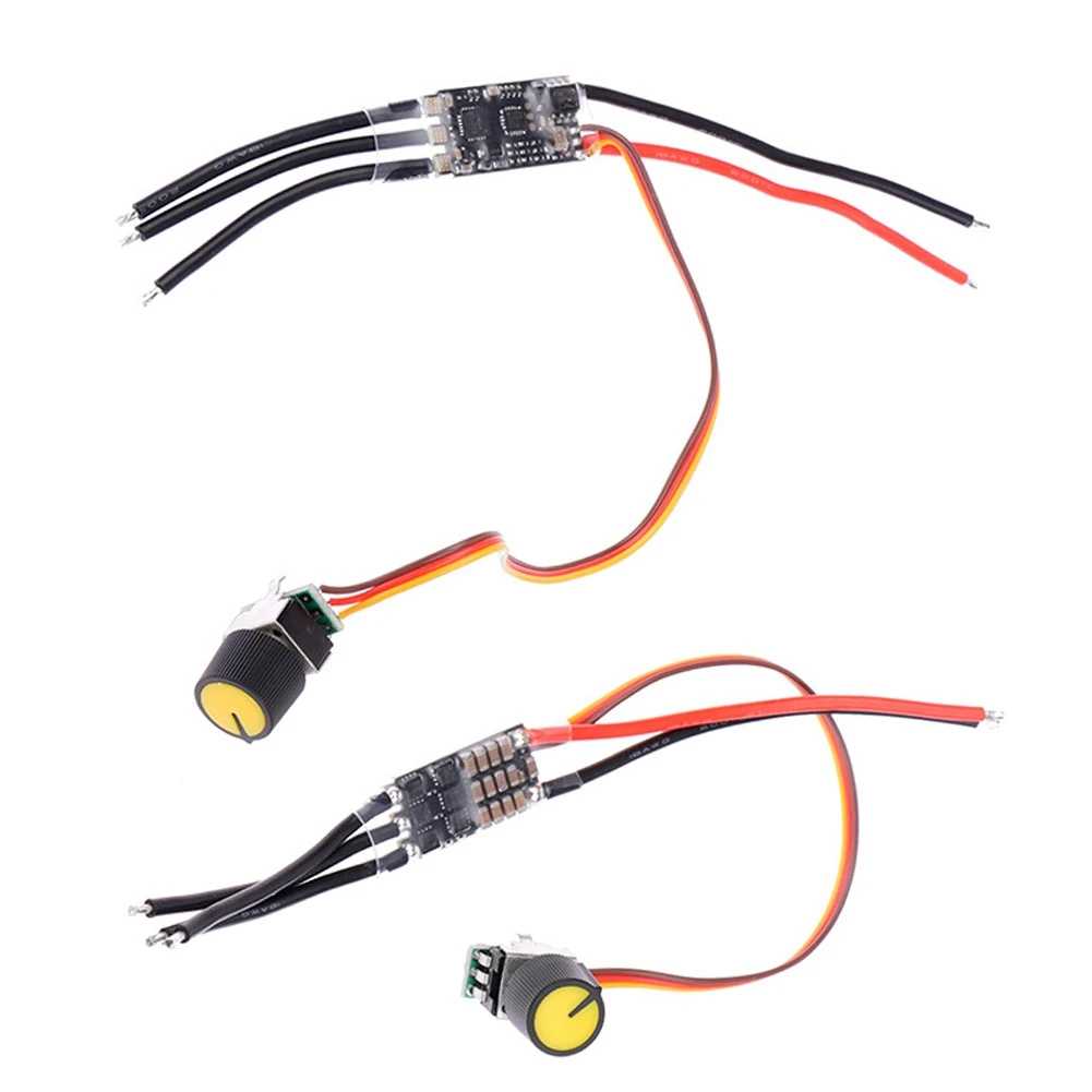 

Superb DC 7-26V Brushless Motor Driver DC Motor Drive Board Speed Controller Regulator With Potentiometer For Lipo 2-6S 20A