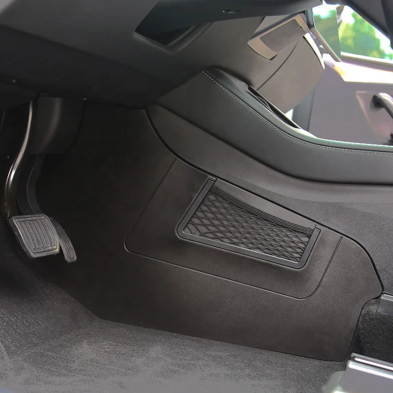 

Оригинальная боковая защита центральной консоли с сетчатым карманом, новые аксессуары для модели Y для модели 3