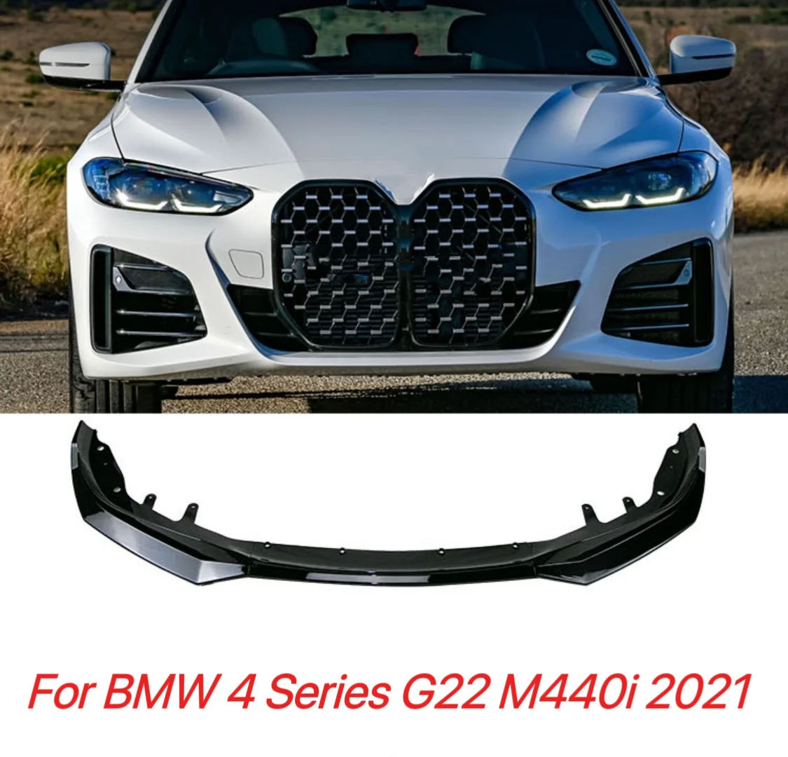 

For BMW 4 Series G22 G23 2020+ Front Bumper Splitter Lip Diffuser Spoiler Bumper Deflector Cover Guard Body Kits Custom