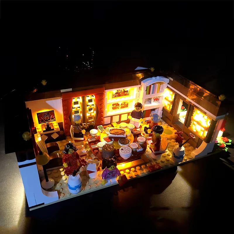 LEGO 80101 중국 새해 전야 디너 빌딩 블록, DIY LED 조명 키트, 블록 모델 없음