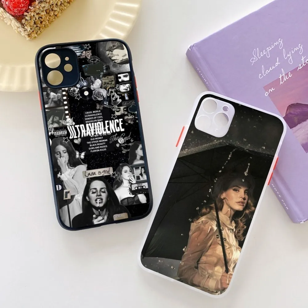 

Lana Del Rey Phone Case for iPhone 14 11 12 13 Mini Pro Max 8 7 Plus X XR XS MAX Translucent Matte Cover