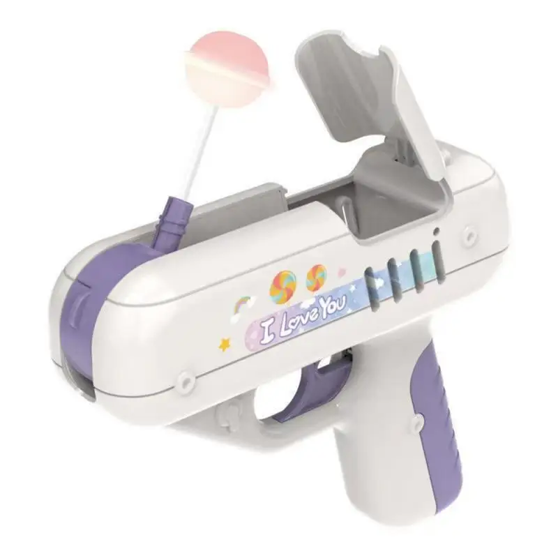 Candy Gun Smooth Without Edges And Corners Plastic Material Electronic Toys Electric Lollipop Moe Fun Voice Girls Toys Toy Gun