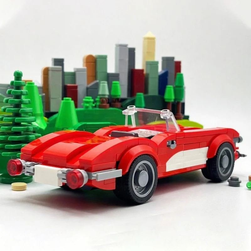 188 قطعة MOC ربطة عنق كورفيت مدينة أبطال نموذج اللبنات الهندسة المعمارية هدايا عيد الميلاد تجميع لعبة لتقوم بها بنفسك فكرة عيد ميلاد #4