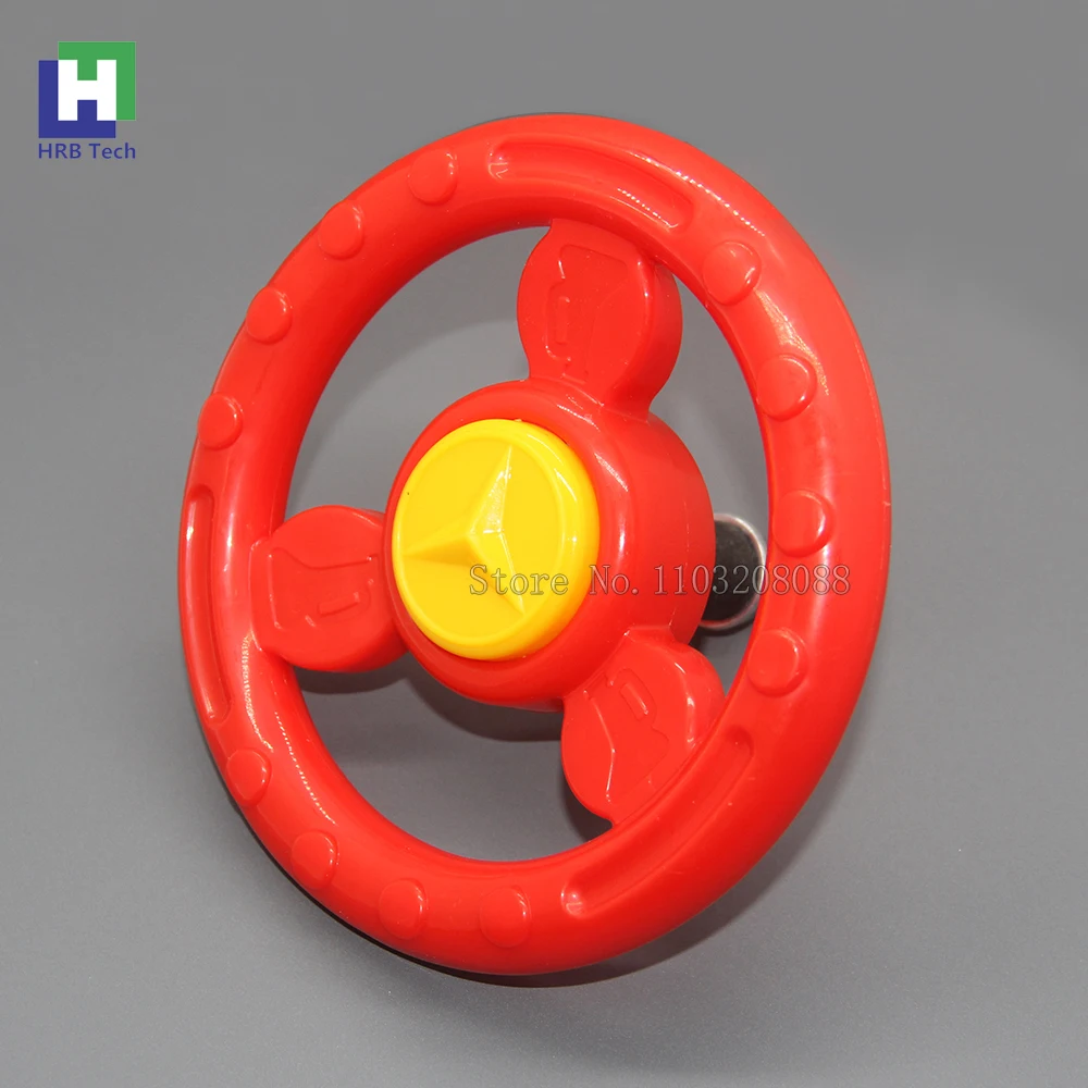 Racing Plastic Steering Wheel With Screw Shaft For Children's Swing Machine Kiddie Rides Coin Arcade Car Game Console Parts