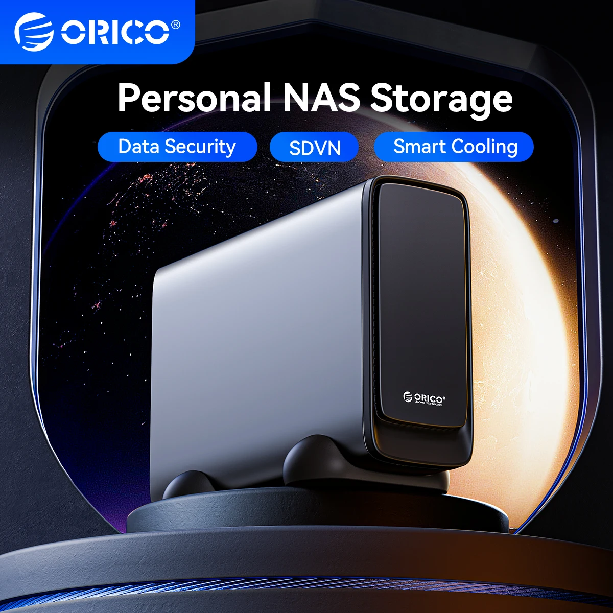 

ORICO Personal Cloud NAS Storage SDVN 3.5"Data Securit Network Attached Storage with Automatic Cooling Fan Remote Access MetaBox