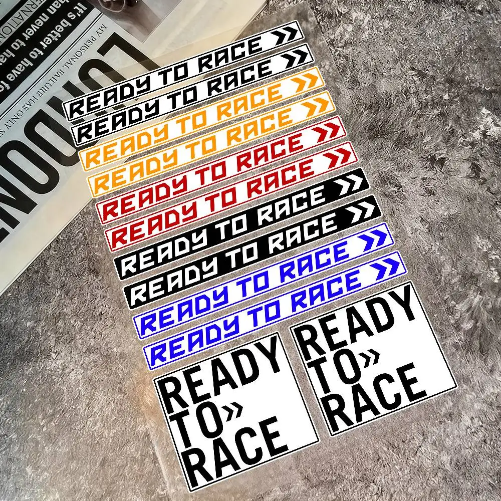 

Наклейки Ready To Race, мото-стикеры, наклейки на шлем, набор логотипов, виниловые наклейки на кузов автомобиля, бампер, окна, аксессуары для тюнинга автомобилей KTM