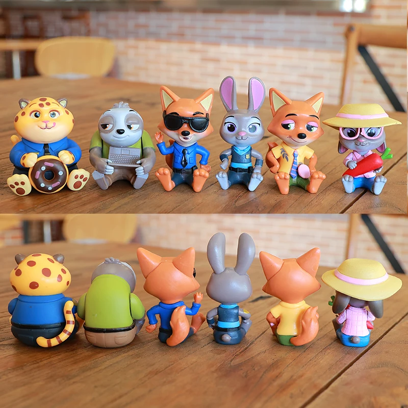 شخصيات شخصيات ديزني زوتوبيا، مجموعة جودي هوبز ونيك وايلد، نماذج تزيين الكيك، تمثال كلاهاوسر، مجموعة ديكور رسمية #2