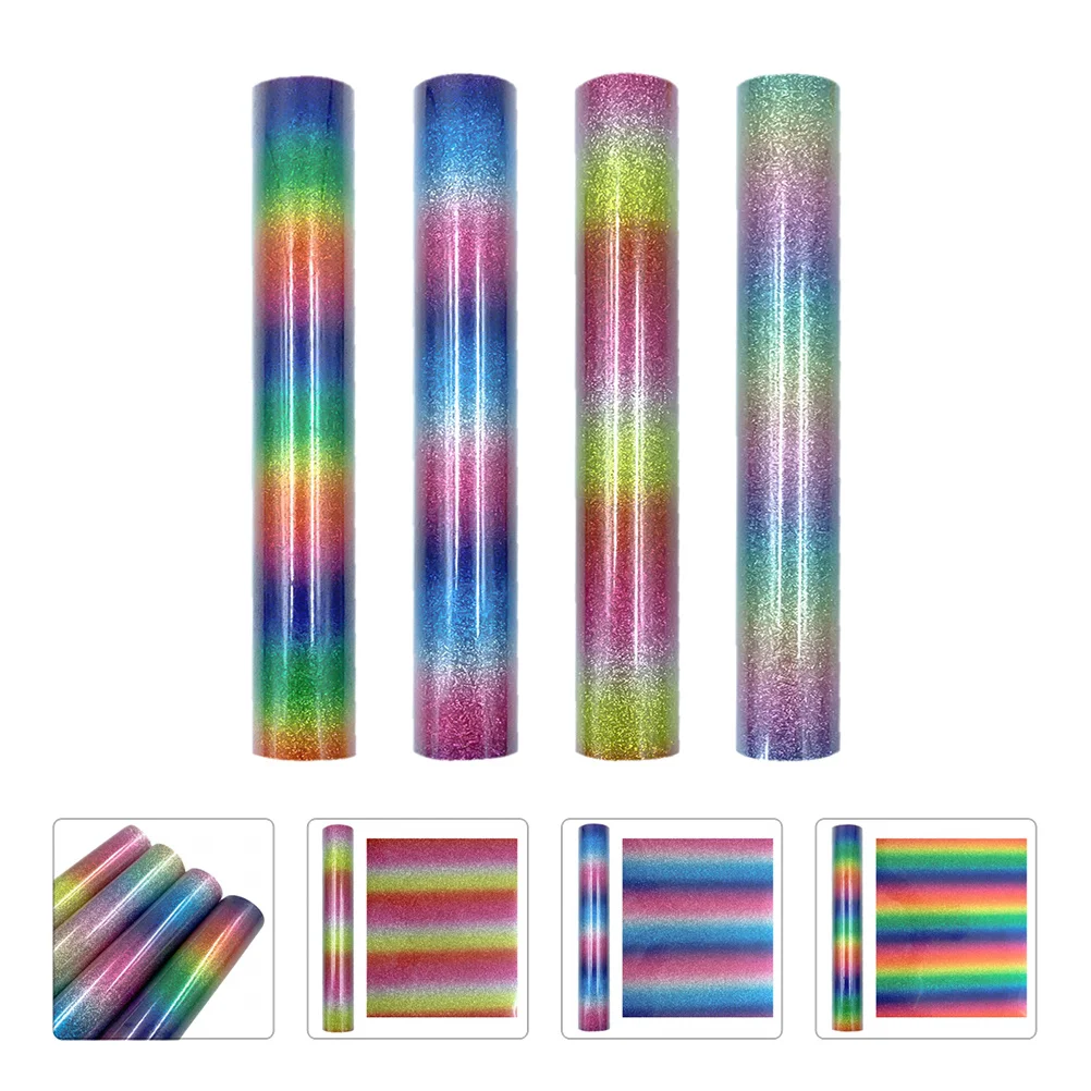 

4pcs Lettering For T-Shirt Heat Transfer Diy Craft Garment Engraving Film Pvc Durable Handmade Film Sewing Supply