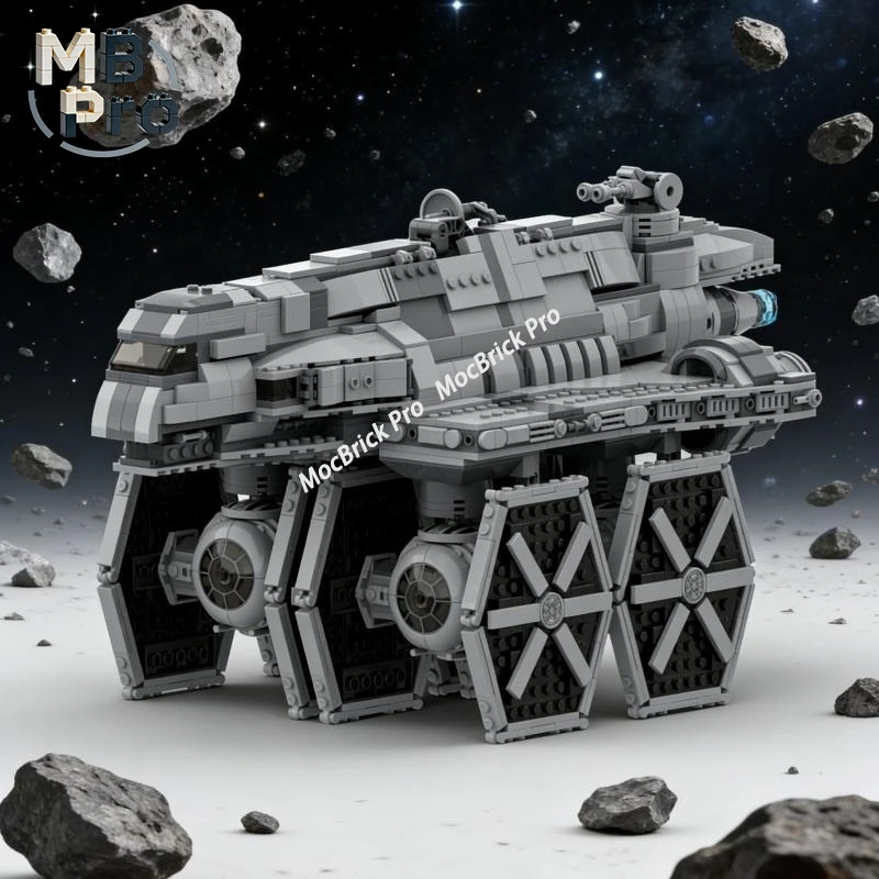 Imperial Gozanti Assault Carrier Sci-Fi MOC Building Blocks Interstellar Warship Model Assembly Bricks Adult Gift
