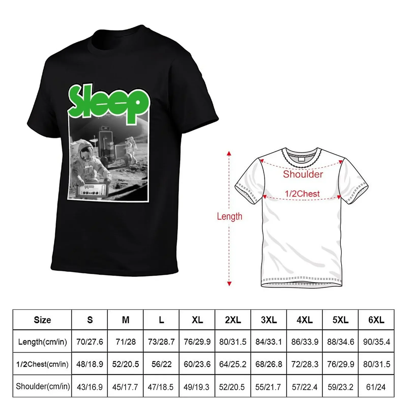 Sleep Art Bands T-Shirt tops aesthetic clothes plus size men clothing