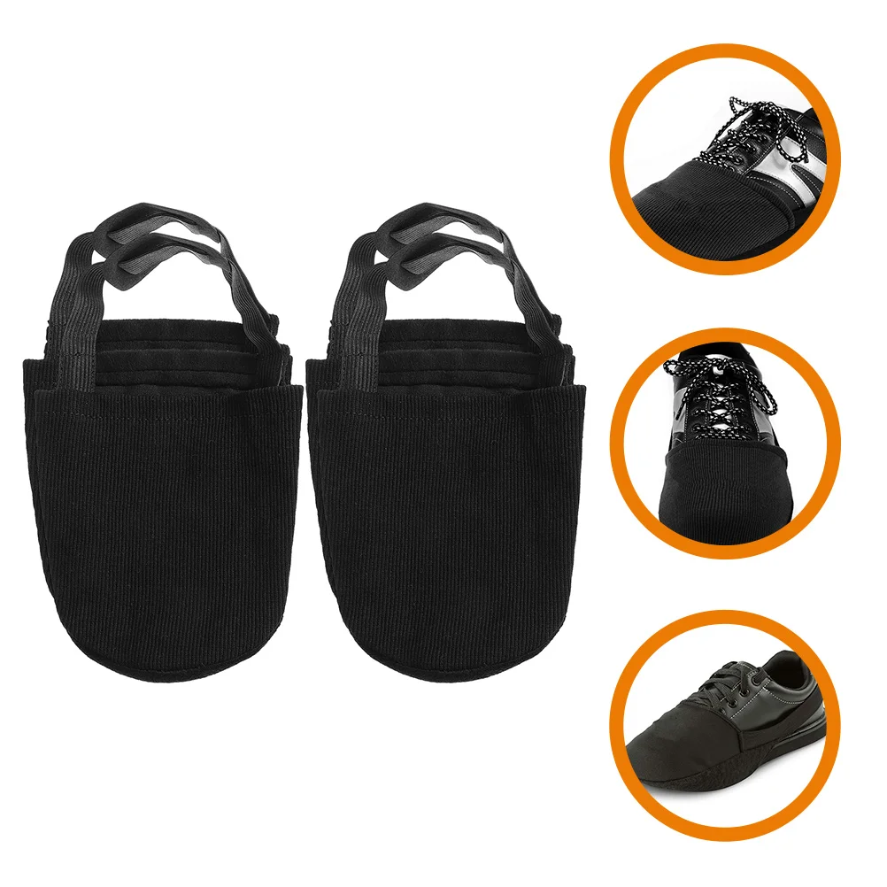 

2 Pairs Bowling Shoes Sports Slider Cover for Covers Glide Pad Slipping Mat Cotton