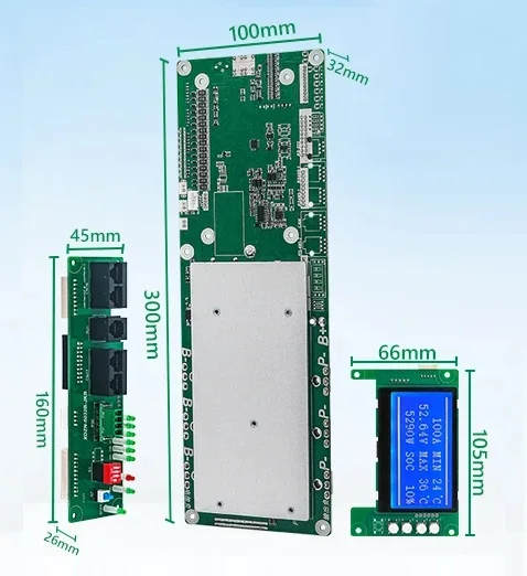 Lifepo4 Lithium-Batterie 8S 16S 24V 48V Smart BMS mit Balancer, Bluetooth, LCD, RS232, RS485, CAN-Kommunikation für Wechselrichter und PC – Detail 10