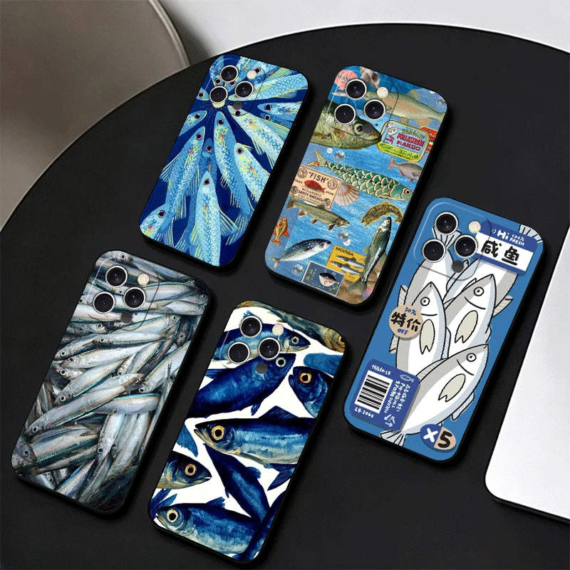 Discounted Salted Fish Phone Case For iPhone 17 Air 16 15 Plus 11 14 Pro Max 17E 16E 13 12 7 XS X 8 SE Pattern Customized Cover
