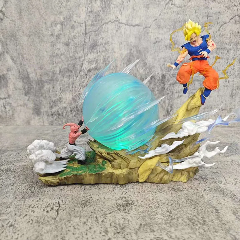 Anime Goku Dragon Ball Figuras Sky Top Studio Wcf Majin Buu Vs Son Goku Action Figures 20cm PVC Collection Model Toys Doll Gifts