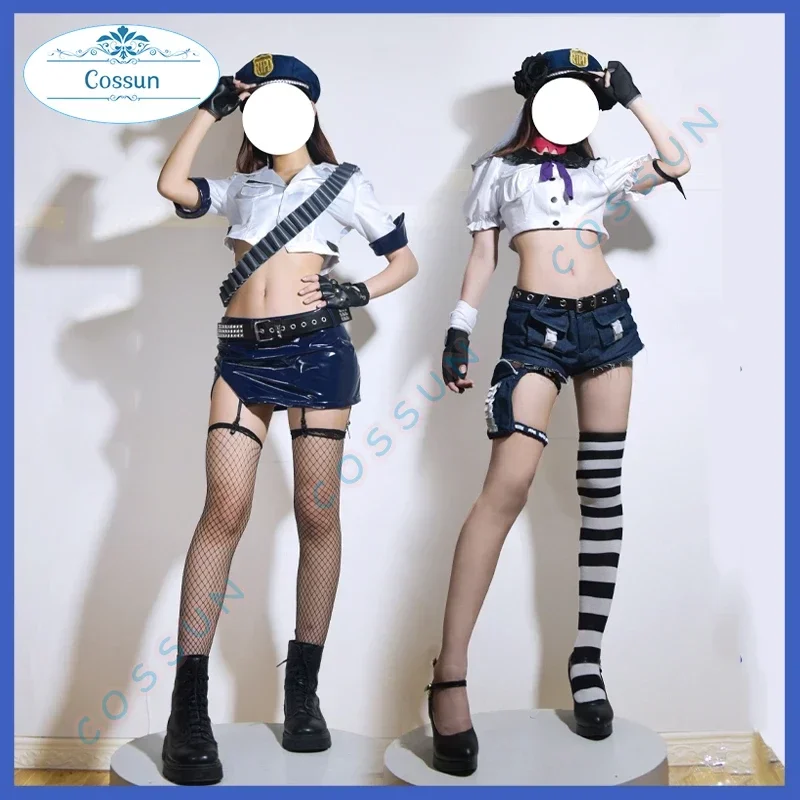 Stocking Panty Anarchy Cow Girl Cosplay Costume Anime Panty & Stocking with Garterbelt Cosplay Party Suit Halloween Uniforms