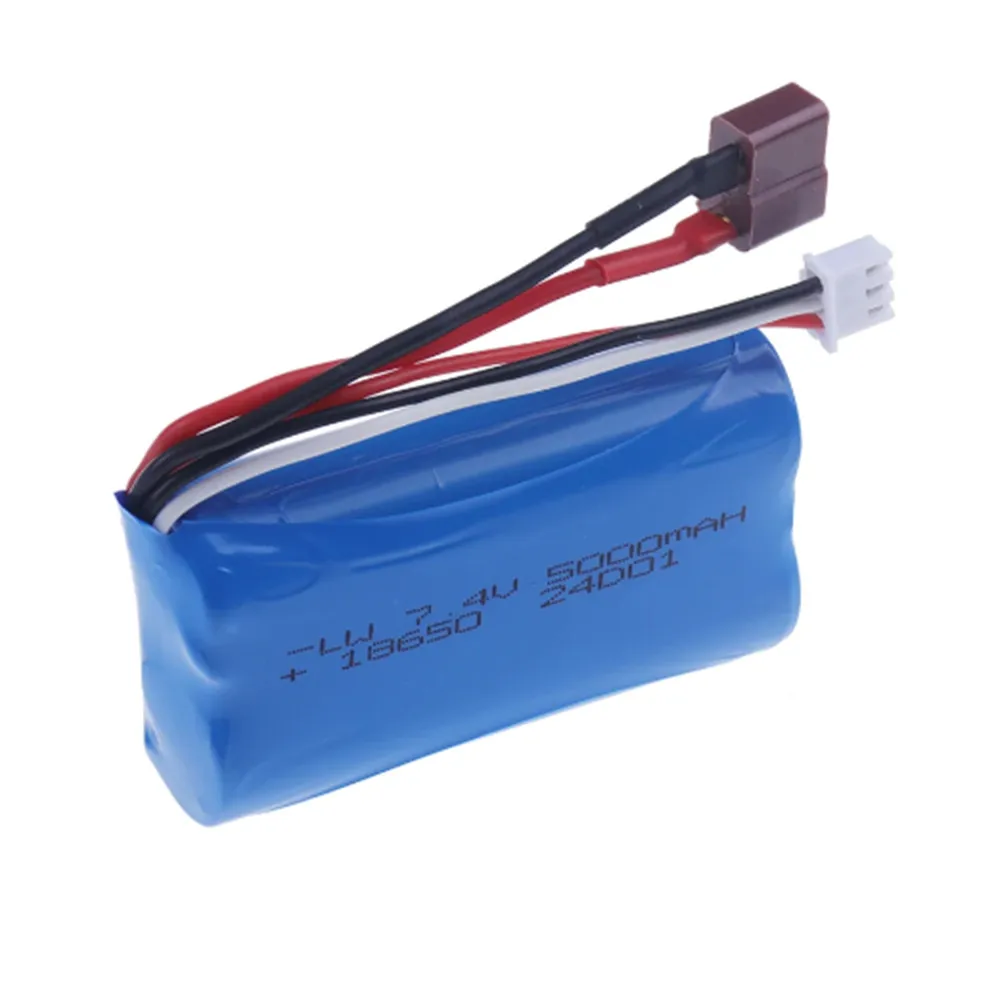 7.4V 5000mAh 18650 Li-ion Battery For Wltoys 10428 /12428/12423 RC Car Parts 2s 7.4v Battery For Wltoys 144001 A959-B A969-B Q46