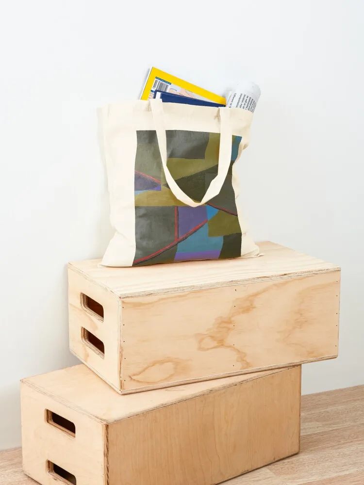 Multicolor Geometric Abstract 2 Horizon Tote Bag Cloth bag Portable shopping bag tote women great