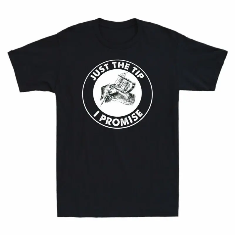 Men's Tee Shirt: Vintage 'Just The Tip I Promise' Funny White Classic  Anime Graphic T-shirts for Men Clothing Women s Y2K