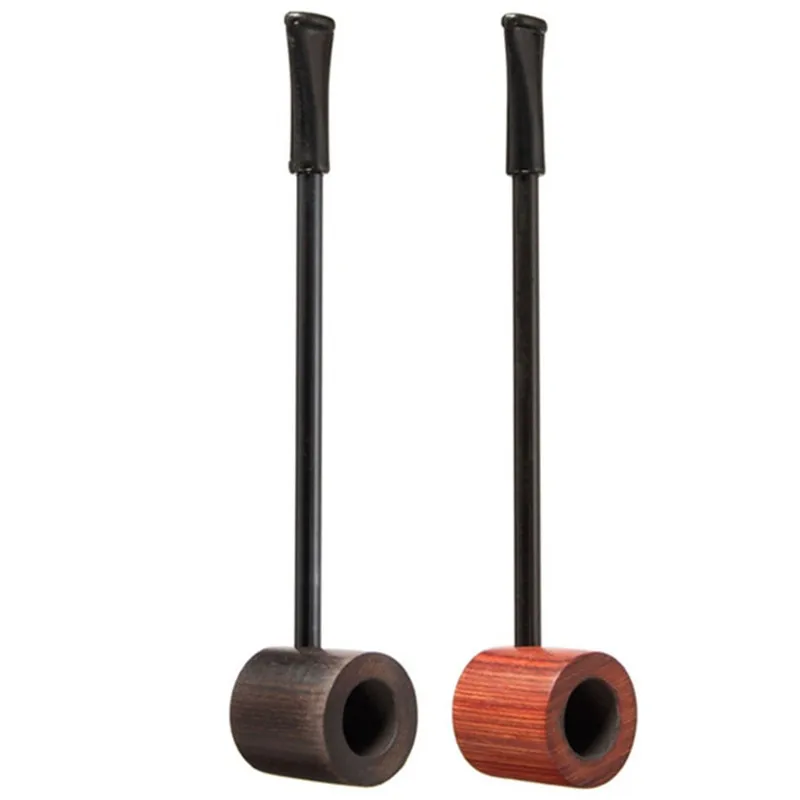 Wooden Long Pipe For Straight Smoking Pipe Portable Handmade Filter Smoking Accessories Tobacco Pipes Gifts For Men