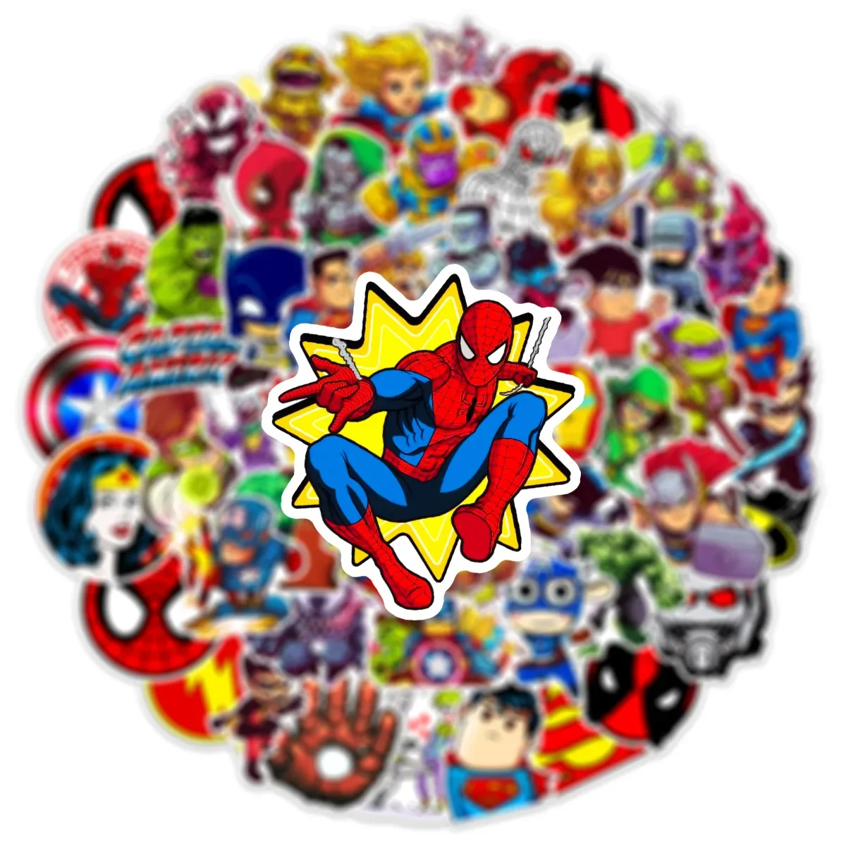 Disney Os Vingadores Marvel Adesivos para Crianças, Brinquedo DIY Decalque, Graffiti Adesivo, Laptop, Telefone, Snowboard, Bagagem, Frigorífico, Presente, 50 Pcs, 100Pcs