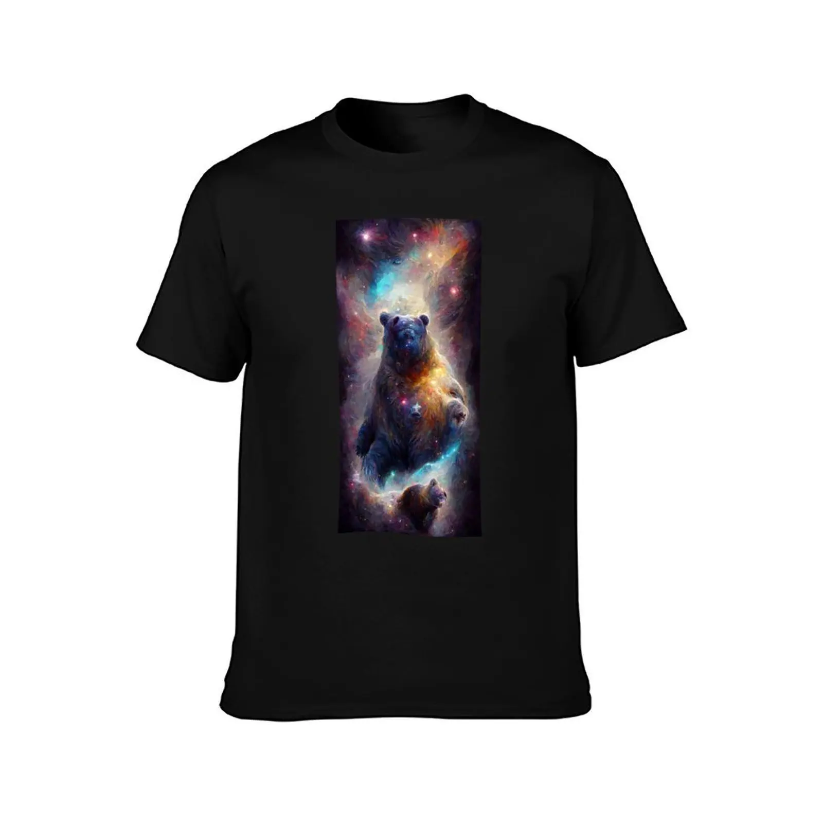 Big Dipper - Space Bear T-Shirt Trendy Print Short Sleeve T-Shirt