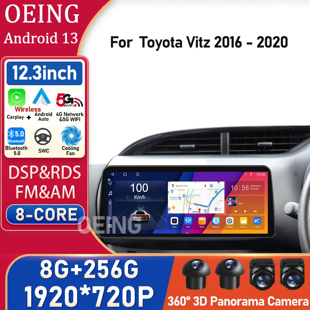 

1920*720 для Toyota Vitz 2016 2017 2018 2019 QLED экран Автомобильный мультимедийный Стерео GPS навигатор IPS Авторадио WIFI 4G LTE BT