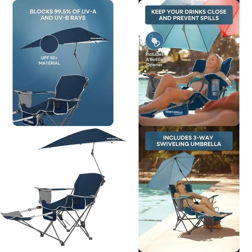 

Регулируемое кресло для пляжа с навесом Sport-Brella