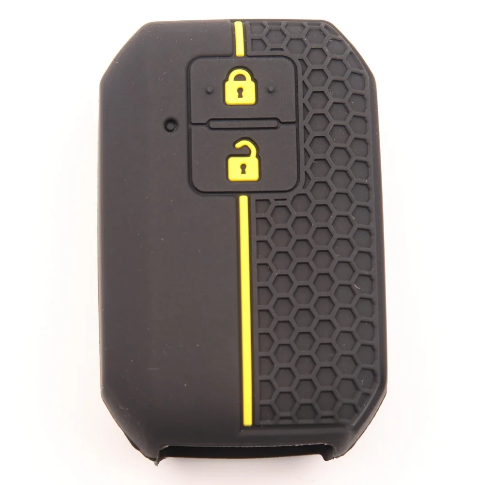 2 Buttons Silicone Remote Car Keychain Accessories Key Cover Case For Suzuki Swift Ignis Jimney XL7 Ertiga 2020 2021 2022 2023