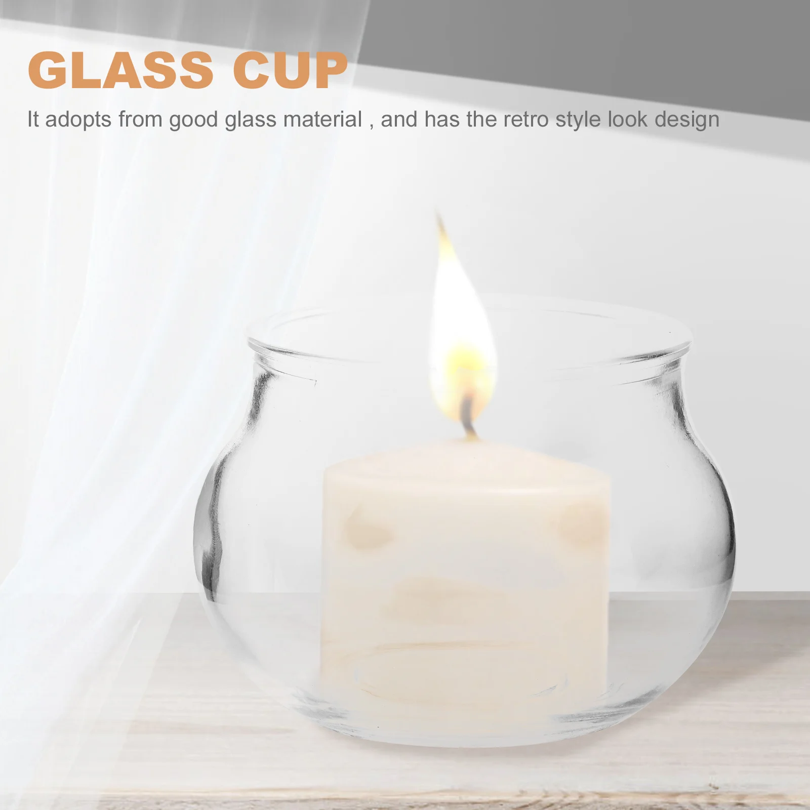 

Glass Tealight Holder Temple Oil Lamp Retro Windproof Design Stable Base for Home Living Room Decor Table Centerpieces