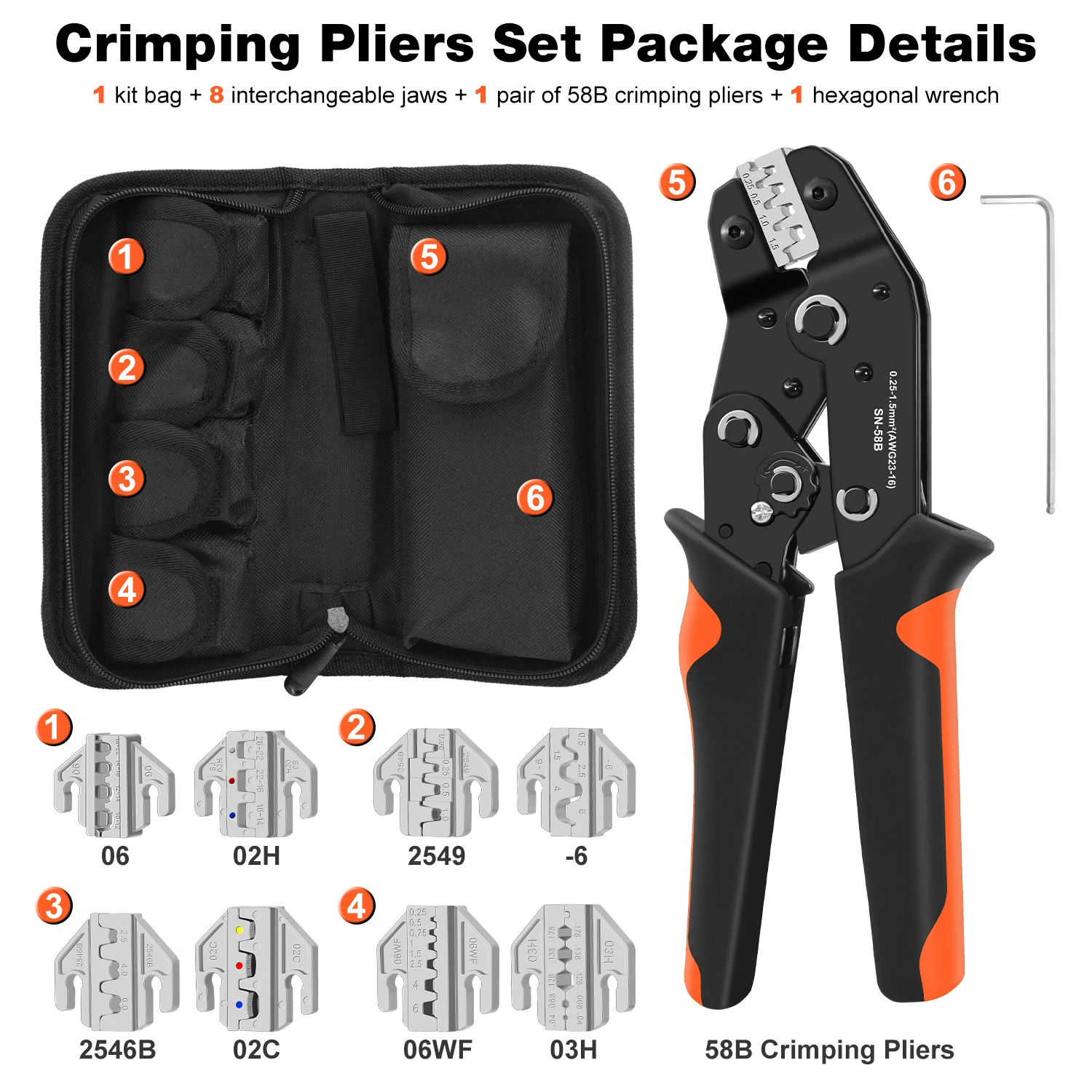 SN-58B أداة العقص السقاطة 5/8 الفك عدة إصلاح اليد العقص ذو طيات ل غير معزول/مفتوح برميل/أنبوب الطويق/محطات دوبونت