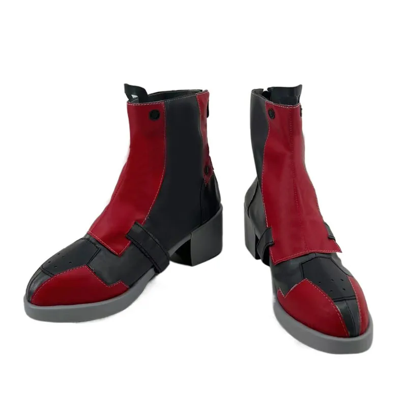 Anime Waves Cosplay Shoes, Ondas do Jogo, Botas Curtas Vermelhas, Prop Shoes, Halloween Costume, Festa de Carnaval