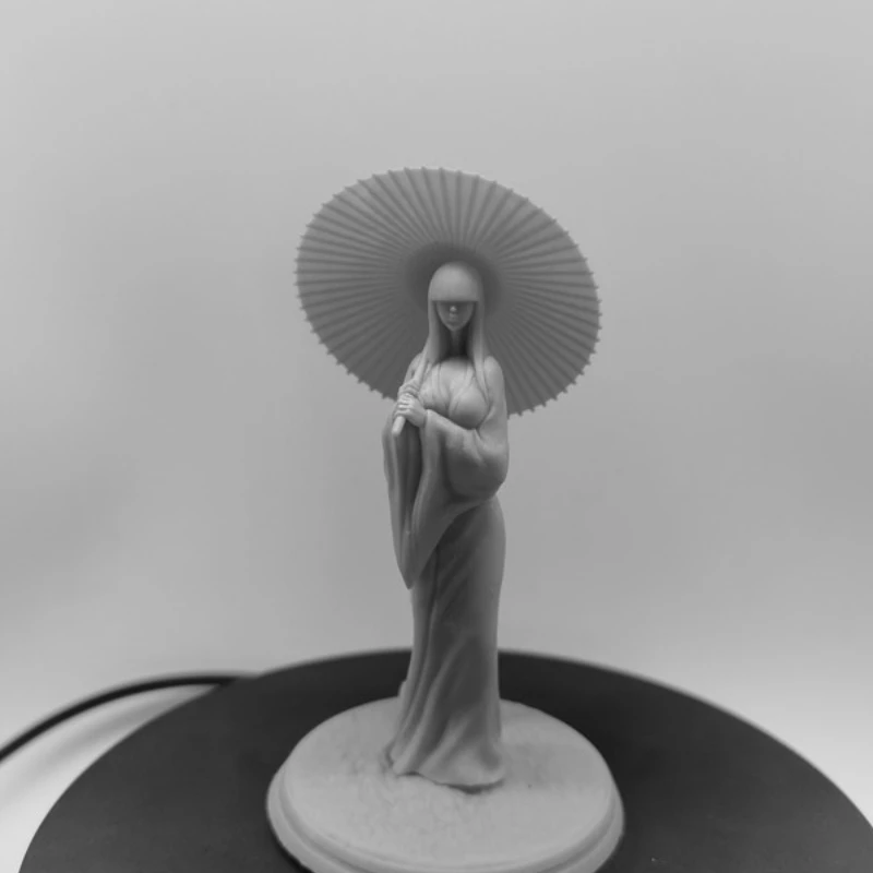 

1/24 Scale 90mm Scary Japanese Girl Miniatures Diy Scene Resin Figure Assemble Model Kit Unassembled Unpainted Statuettes Toys
