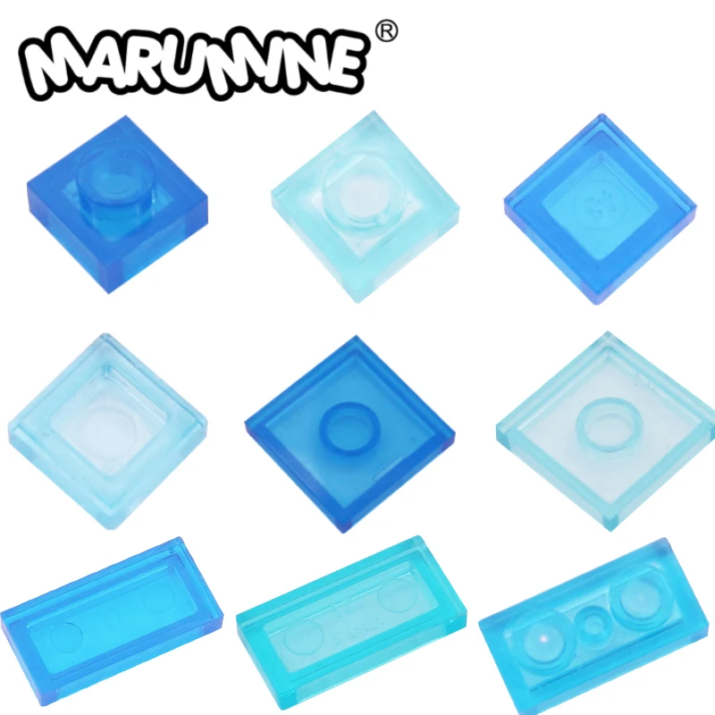 MARUMINE MOC โปร่งใสฐานอิฐบล็อก3070 3068 3024 3023 3069อาคารคลาสสิกแผ่นกระเบื้องชั้นอุปกรณ์เสริม