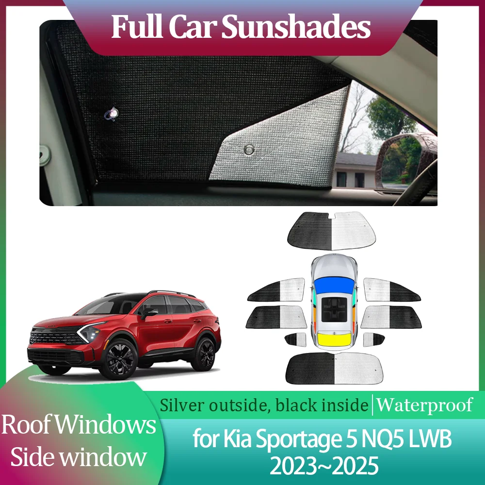 Voor Kia Sportage NQ5 2022 2023 2024 Auto Voorruit Zonneschermen, Opvouwbare Auto Zonnescherm Voorruit Zonneklep Voorruit Shades Block UV Ray Interieuraccessoires,A/150 * 70