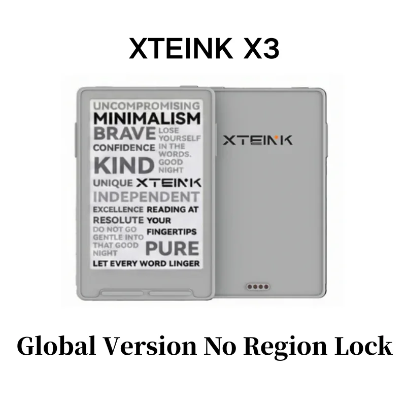 XTEINK X3 Global Version Magnetic Mini E Ink Ebook Reader 3.7 Inch